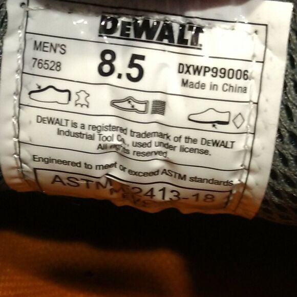 Dewalt Tough Slip On Steel Toe Heel Cushion Men Work Shoe Size 8.5 DXWP99006 - Picture 11 of 12